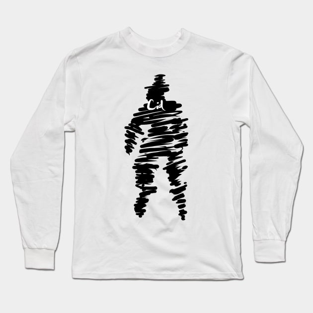 The eminence in shadow Cid Kagenou - The eminence in shadow anime characters - Black Silhouette Cid on his reincarnated phase Long Sleeve T-Shirt by Animangapoi